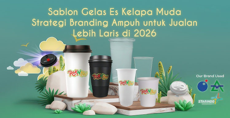 Sablon Gelas Es Kelapa Muda: Strategi Branding Ampuh untuk Jualan Lebih Laris di 2026 1 Sablon Gelas Es Kelapa Muda